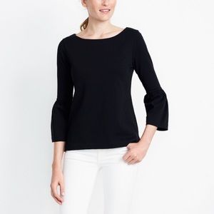 Bell sleeve Black shirt XXS